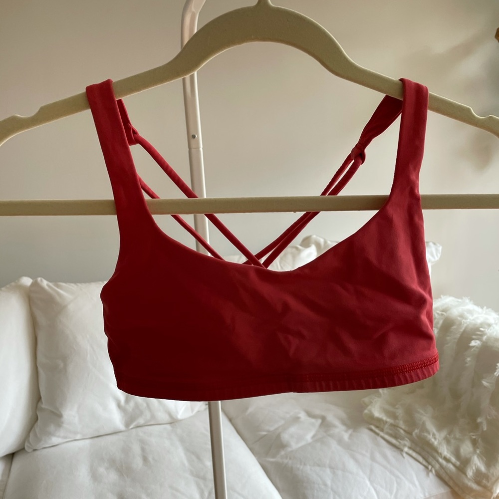 LULULEMON WOMENS RED FREE TO BE SPORTS BRA